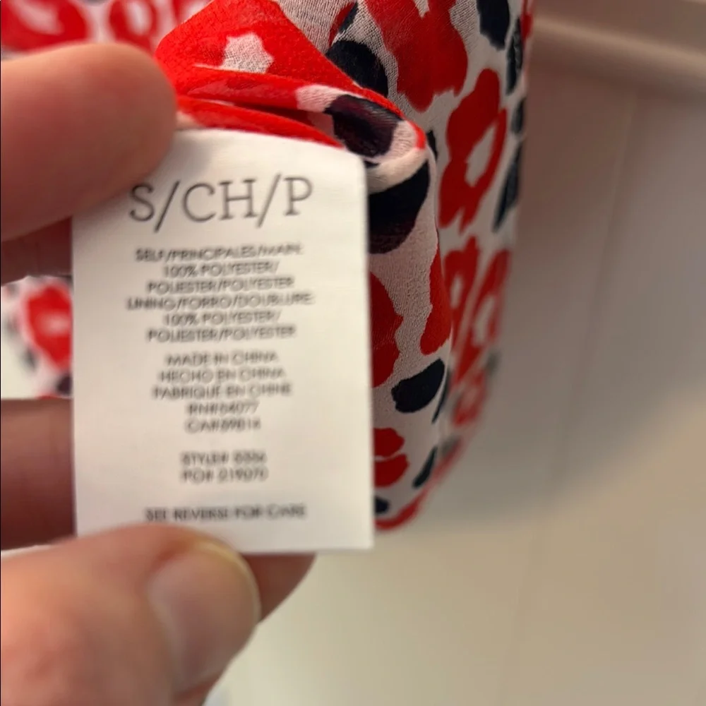 CAbi Red and Black Floral Tank Top - Picture 6 of 7